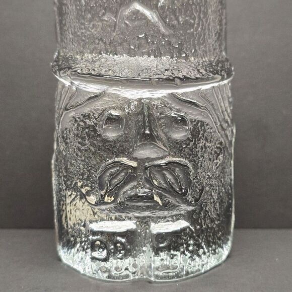 Blenko British Policeman Bobby Textured Clear Art Glass Bookend Vintage 60s MCM - Picture 2 of 9